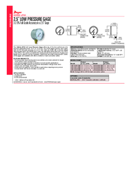 Thumbnail of document Data Sheet - LPG5 2.5 in Low Pressure Gage